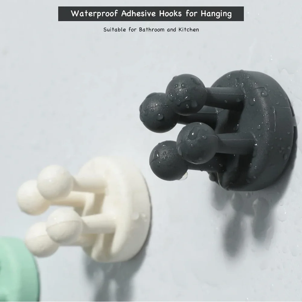 Brand New 6 Piece Multi Purpose Hooks Self Adhesive Bathroom Kitchen Office